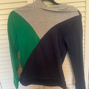 Janie and Jack Gray, Navy and green Hoodie